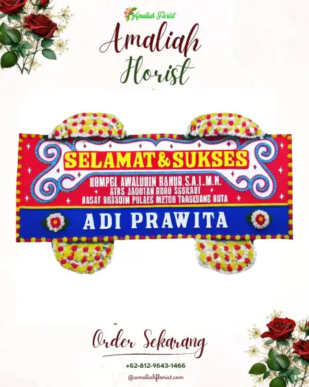 Papan Bunga Ucapan Selamat Sewukan